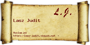 Lasz Judit névjegykártya
