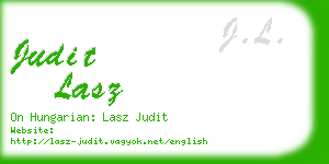 judit lasz business card